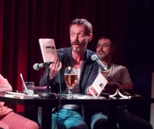 Denis-Martin Chabot lors d'une table ronde littéraire en août 2015